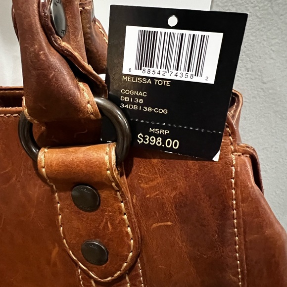 Frye cognac leather Melissa tote (large) and matching zip around (large) wallet - Picture 5 of 14